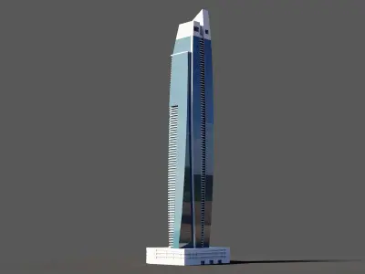 DAMAC Heights - Dubai marina 3D model
