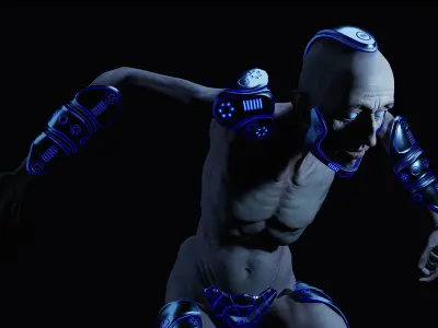 Sci-Fi Character Low-poly 3D model order