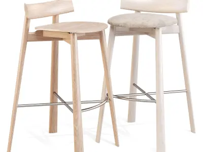 Cizeta Remo - Bar Stools Low-poly 3D model