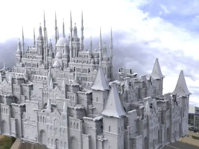 High Elf City Structure 3D model