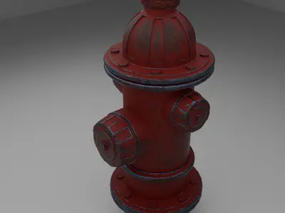 Fire Hydrant Free low-poly 3D model