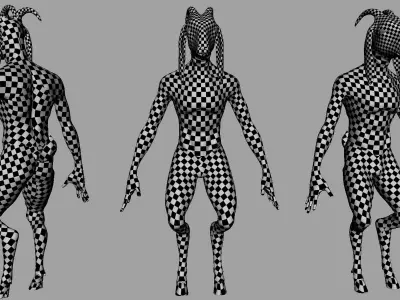 Goat Man - Topology + UV Map