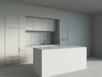 45-Kitchen9 matte 4 3D model