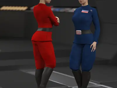 Imperial Officer for La Femme 2 for Poser 3D model