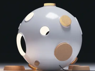 Unique Floor Lamp  3D model