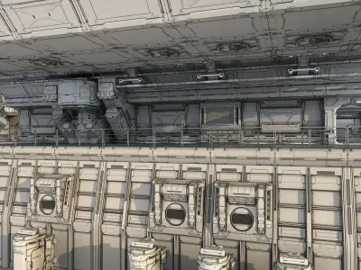 Sci-Fi hall builder FULL PACK edition and bonus 3D model