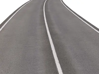 PBR Road circles 3D model