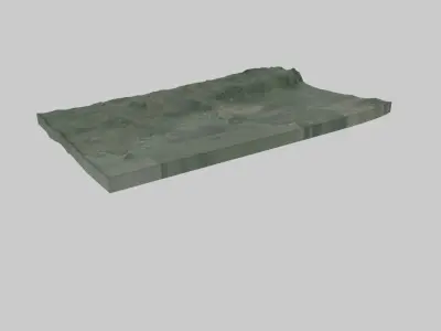 Kisumu City Low-poly 3D model