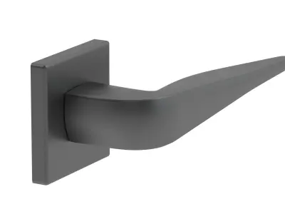 Atlantic Forme Foglia Handle Matt Black  3D model