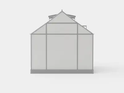 Greenhouse Venus 3800 Glass Grey Low-poly 3D model