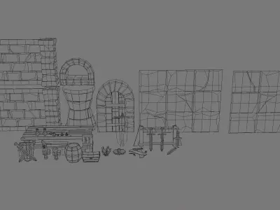 3D models pack Low-poly 3D model