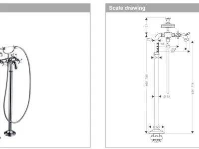 AXOR mixer  MONTREUX 3D model