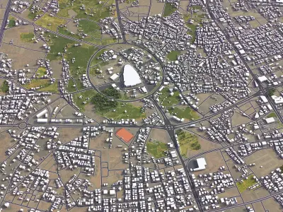 Unayzah Low-poly 3D model