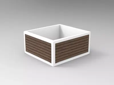 Plant Pot Low-poly 3D model