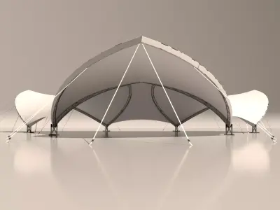 SaddleSpan Tent tensile structure 3D model