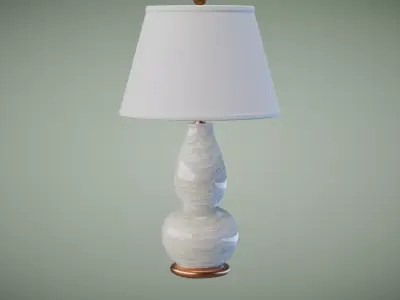 Vase Glass Table Lamp Low-poly 3D model