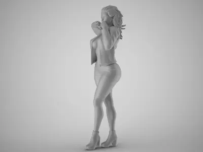Street Beauty Woman 3D print model
