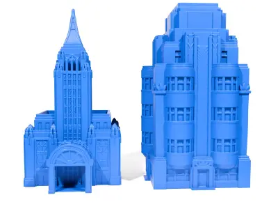 Art Decor buldings 3D print model