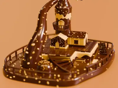  Chocolate House 3D model