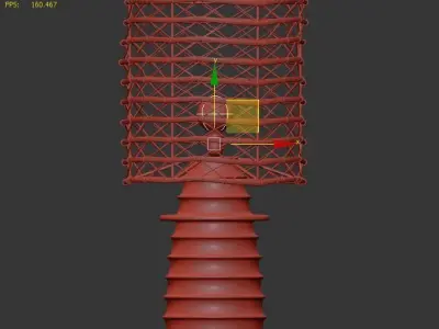 bamboo lamp 17 3D model