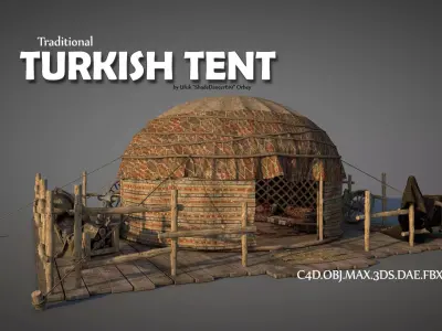 Traditional Turkish Tent 3D model