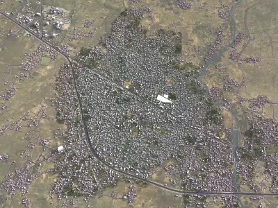 Aurangabad  - City 3D Model Low-poly 3D model