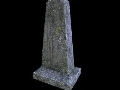 OldGravestone4 gravestone Low-poly 3D model