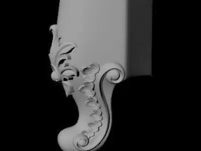 leg High quality 3d models for processing on a cnc machine  3D model 17