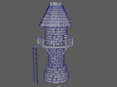 3d tower model 3D model
