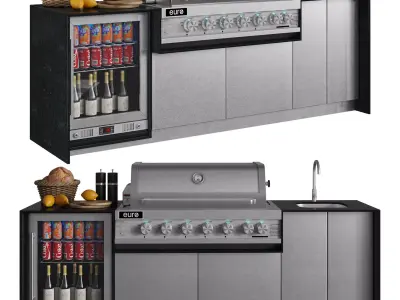 Riverina outdoor kitchen 3D model