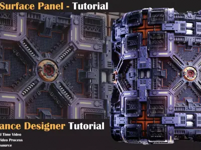Hard Surface Panel Tutorial - VOL 14   3D model