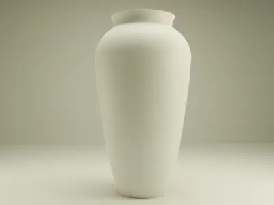 Decorative Wavy Glass Vase Low-poly 3D model