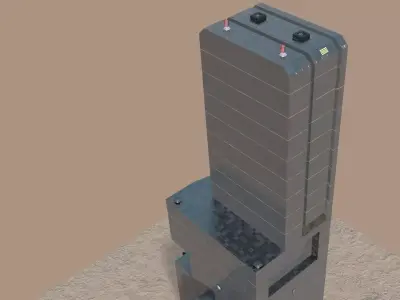 Modern Executive Building with bonus props 3D model