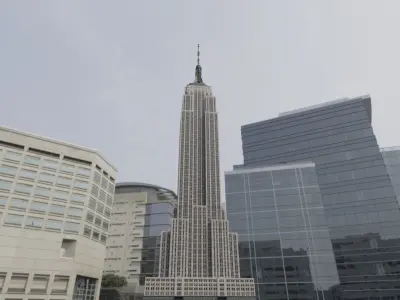 The Empire State Building Low-poly 3D model