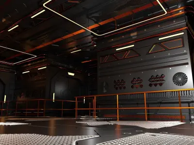 Sci-Fi Interior 602 3D model