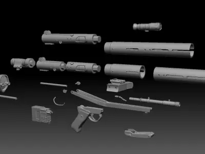 DEATH TROOPER BLASTECH E-11D RIFLE 3D print model