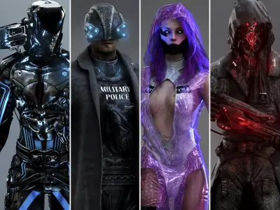 Sci Fi characters pack