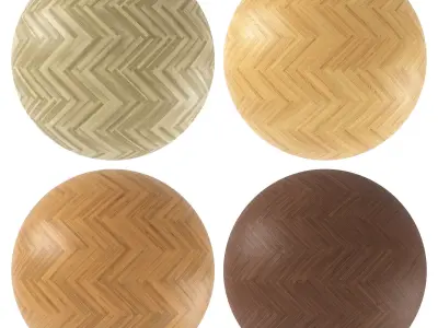 Parquet - Laminate - Wooden floor 4 in 1 3D model