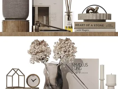 Decorative Set 038 Low-poly 3D model