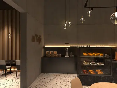 Interior Scene 07 - mCafe 3D model