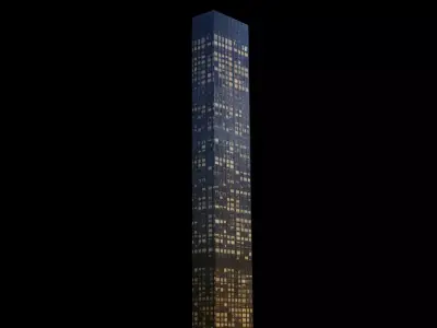 Trump World Tower - NYC Low-poly 3D model