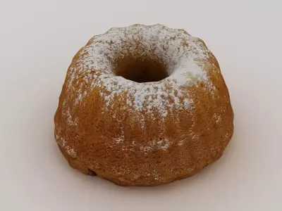 Gugelhupf Cake 001 3D model