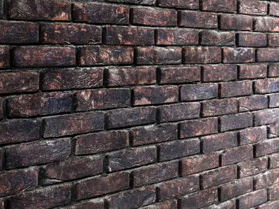 Bricks brickwork 3D model