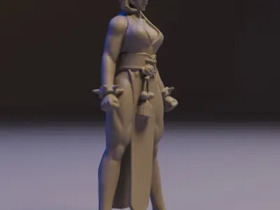 Chun-Li 3D print model