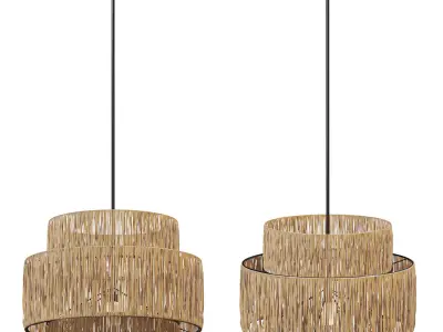  Chandelier HISKIAS Low-poly 3D model
