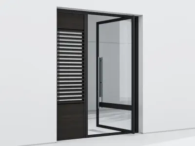 Aluminium door 229 3D model
