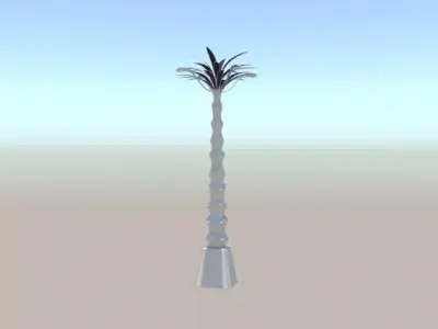 Solar Paneled Streetlight 3D model