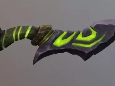 Rock Sword Dagger Low-poly 3D model