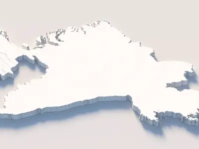 Bangladesh Country Terrain 3D model