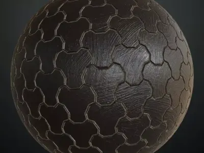 Sci-Fi Tactical Plated Armor PBR Seamless Texture